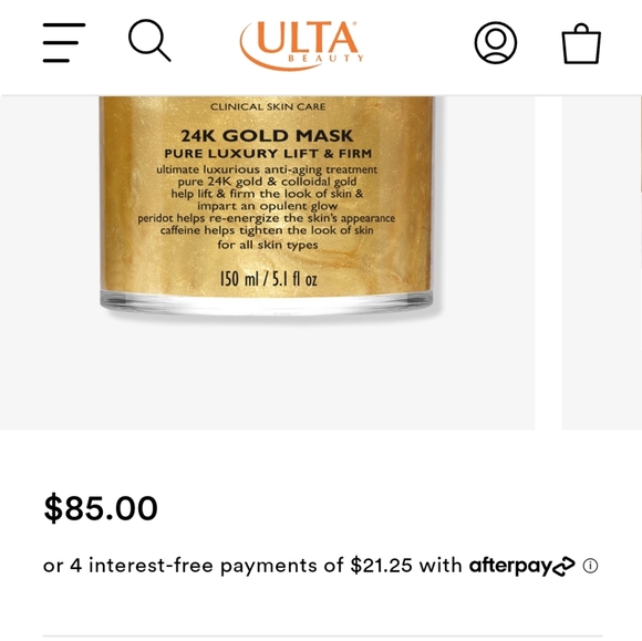 Peter Thomas Roth 24K gold mask pure luxury lift & firm face mask - Picture 2 of 3